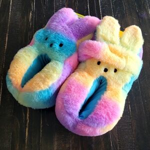 NEW PEEPS Bunny Slippers/Headband Kids Size 13-1